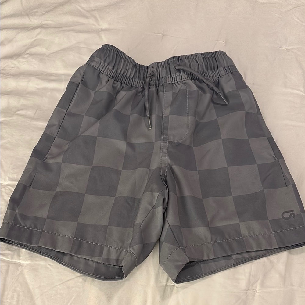 GAP Kids Checkered Gray Shorts